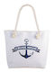 Strandtasche aus Segeltuch Blau