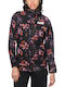 Women's Short Sports Softshell Jacket Waterproof and Windproof for Winter Black