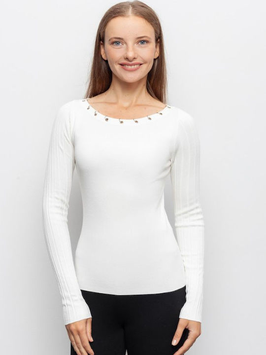 Liu Jo Women's Long Sleeve Sweater White