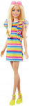 Barbie With Braces And Rainbow Dress Păpușă Fashionistas pentru 3++ Ani