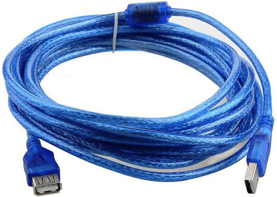 USB 2.0 Cable USB-A male - USB-A female Μπλε 3m 400300380