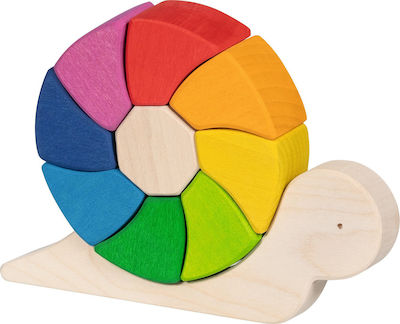 Holz Kinder Steckpuzzle Snail für 2++ Jahre 8pcs Goki