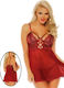 Pretty Lingerie Σετ Sexy Babydoll Κόκκινο