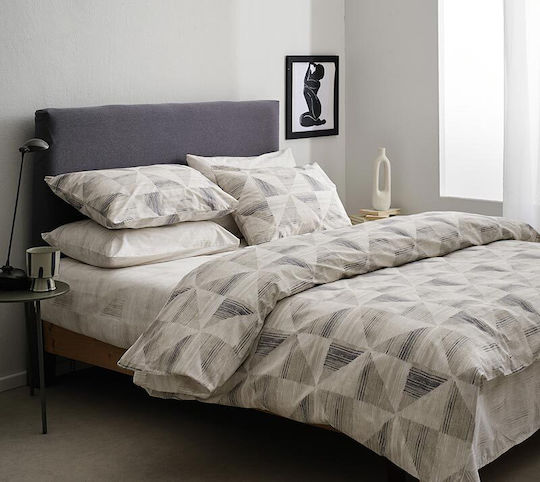 Vesta Home Σετ Παπλωματοθήκη Βαμβακερή Μονή με Μαξιλαροθήκη 170x240cm Vilma 1