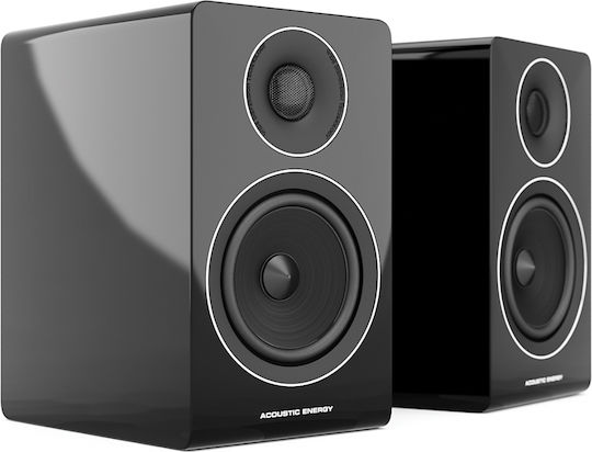 Acoustic Energy AE300 Paar Hi-Fi Lautsprecher Buch selbst 100W 2 Anzahl von Fahrern B17.5xT26xH30cm. Schwarz