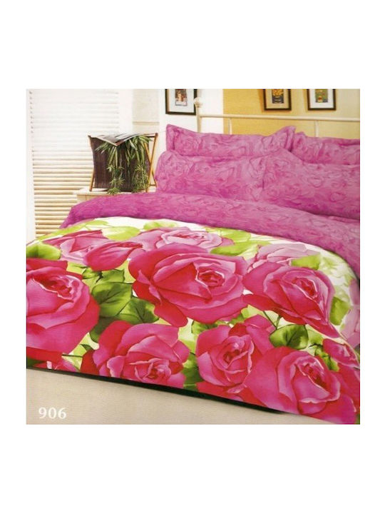 Politishome Bettbezug-Set Baumwollsatin Übergröße mit 2 Kissenbezügen 220x240 Cotton sateen