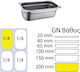 Ready Gastronorm-Behälter Edelstahl GN1/4 mit Tiefe 200mm