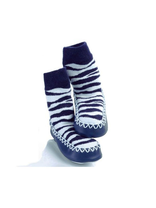 Dribble Ons Kids' Slipper Socks Blue