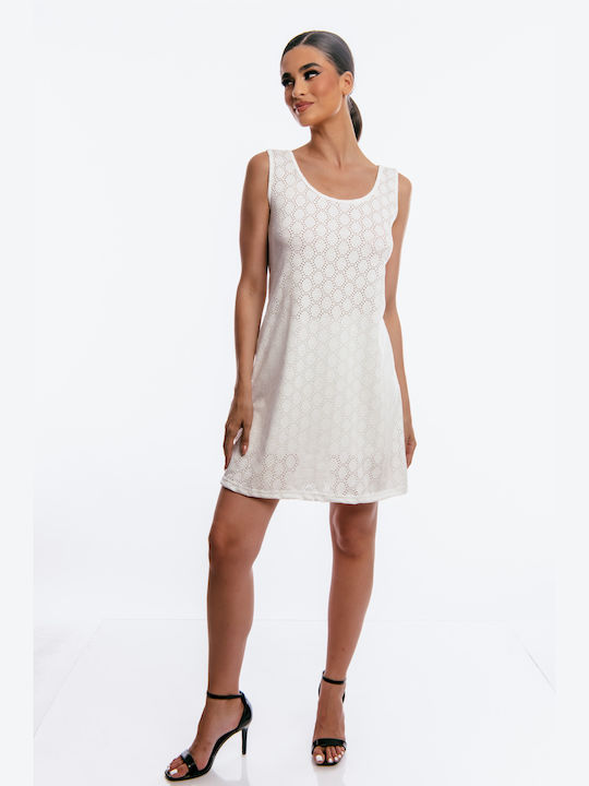 Boutique Mini Dress White