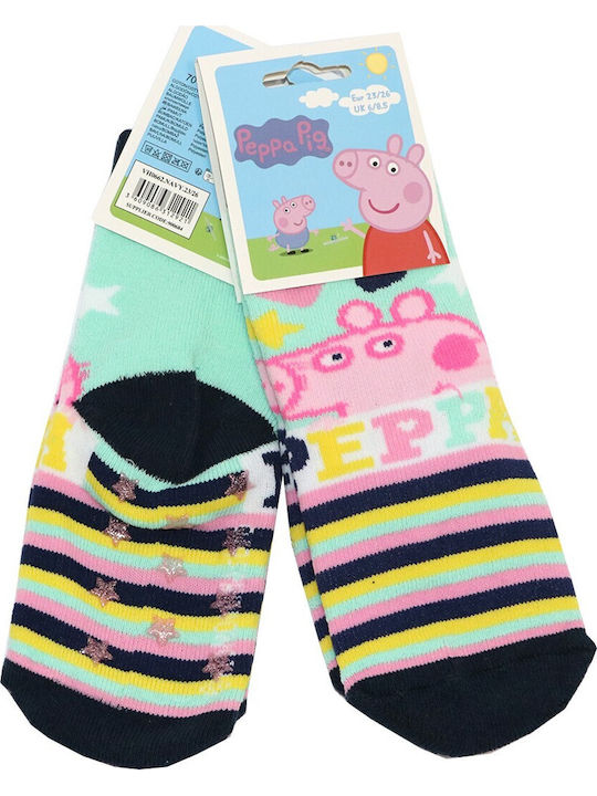 Peppa Pig Детски чорапи Неплъзгащи се Многоцветни