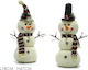 ArteLibre Christmas Figure SNowman White Height 47cm