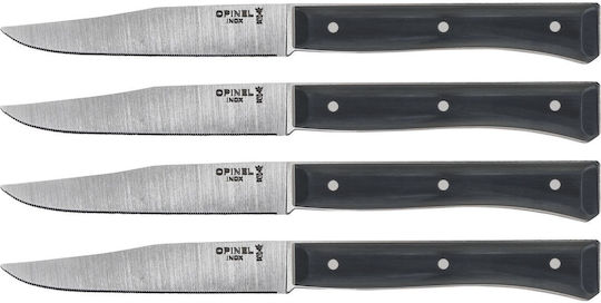 Opinel Facette Messer Lebensmittel aus rostfreiem Stahl 11cm 4Stück
