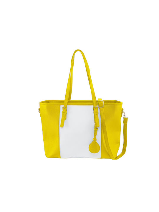 V-store Γυναικεία Τσάντα Ώμου Κίτρινη