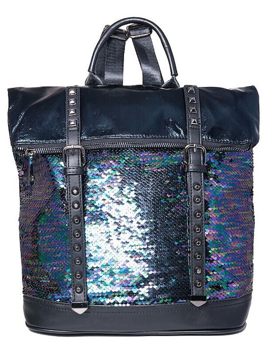 V-store Women's Bag Backpack Navy Blue