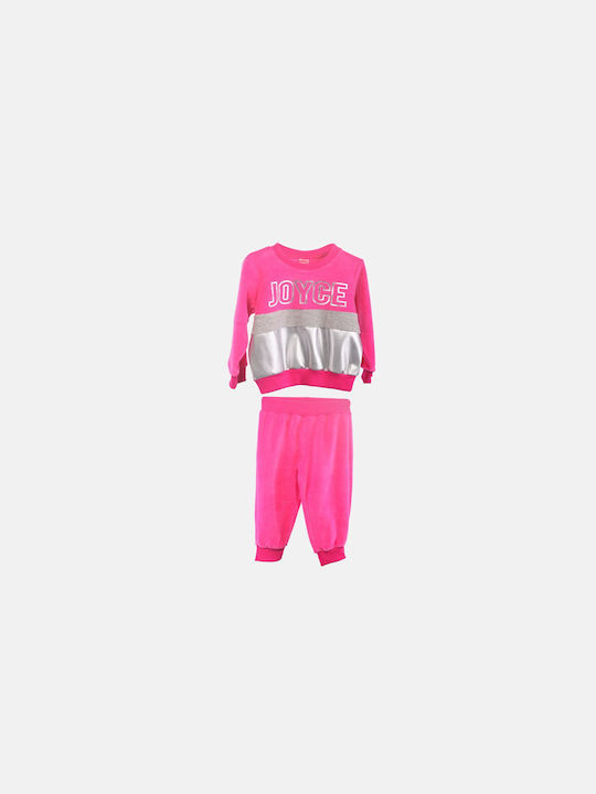 Joyce Kinder Sweatpants Set - Jogginganzug Fuchsie 2Stück