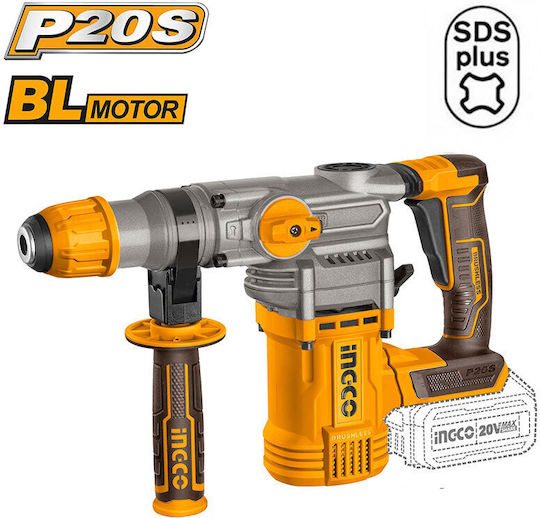 Ingco Impact Demolition Hammer Battery Brushless 20V Solo with Chuck SDS Plus CRHLI20288