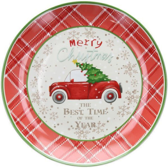 Tognana Christmas Platter Porcelain Multicolored D30cm.