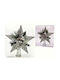 Spitze Stern Silber mit Glitzer