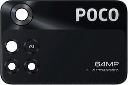 Τζαμάκι Κάμερας Μαύρο για Poco M4 Pro