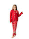Misenza Pijama pentru copii De iarnă Fleece red