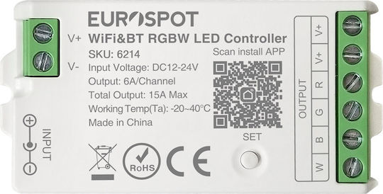 Eurospot Controler LED Tuya Wi-Fi & RF 2.4GHz & BT RGBW Bandă