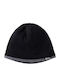 Beanie Unisex Σκούφος Πλεκτός σε Μαύρο χρώμα