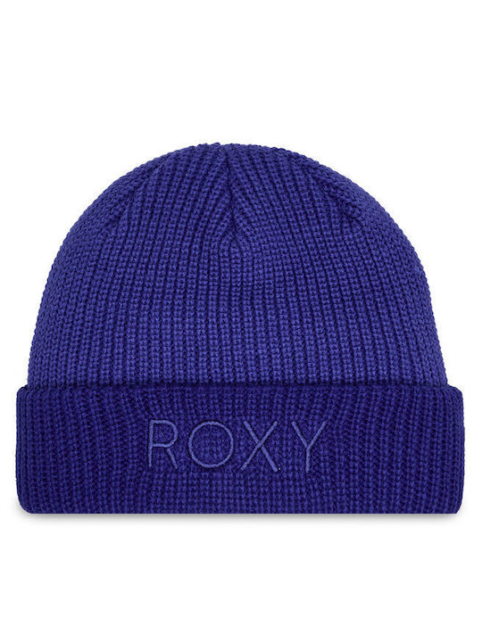 Roxy Beanie Unisex Σκούφος Πλεκτός σε Μπλε χρώμα