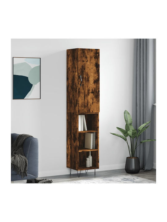 Cabinet De Birou Din Lemn Fumuriu Stejar 34.5x3...