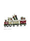 ArteLibre Christmas Wooden Figure Train Height 30cm