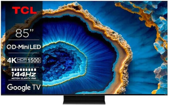 TCL Smart Τηλεόραση 85" 4K UHD Mini LED C80 HDR (2023) 85C805