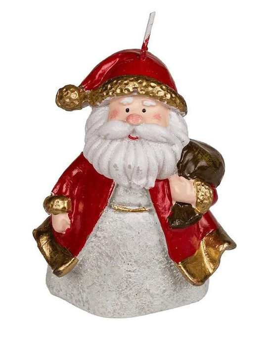 Out of the Blue Χριστουγεννιάτικο Κερί Μπλε Santa 9x8εκ.
