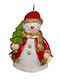 Out of the Blue Christmas Candle Blue Snowman 9x8cm