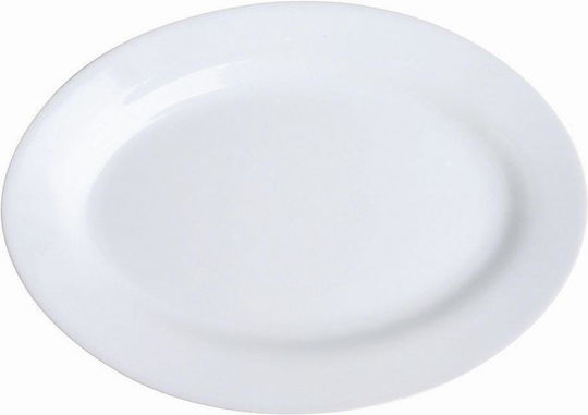 Oriana Ferelli Serving Platter Oval made of Porcelain White 24.5x17.5cm