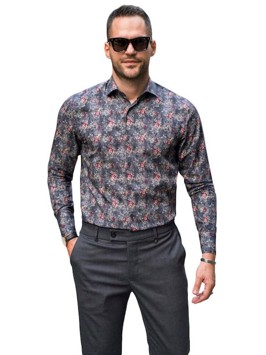 Vittorio Long-sleeved Shirt Polka Dot Black