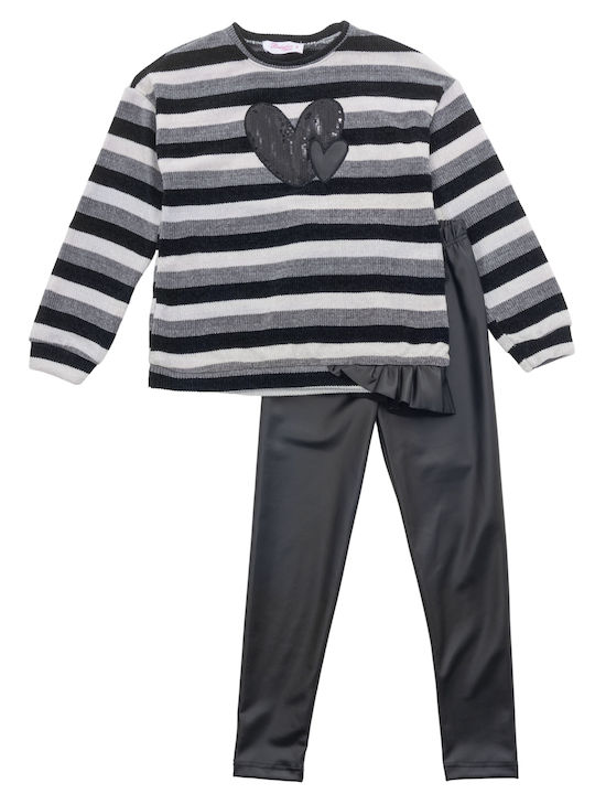 Kids' Set with Leggings Winter 2pcs Black