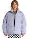 Mte Women's Short Puffer Jacket for Winter Purple
