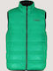 Women's Short Puffer Jacket Double Sided for Winter Green/Black