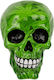 Out of the Blue Skull Money Box Ceramic Green 15x12cm