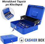 Cash Box with Lock Blue 0823.180