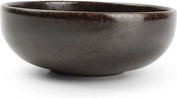 Salt & Pepper Tabo Tabo Serving Bowl Round Ceramic Brown with Diameter 12cm