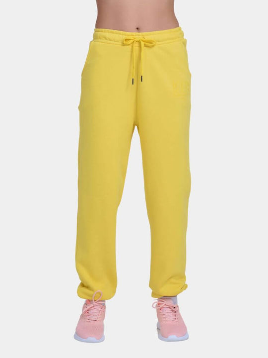 Jogginghose Jogger Vlies Gelb