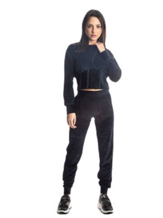 Paco & Co Women's Jogger Sweatpants BLACK Velvet