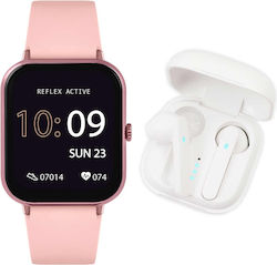 Reflex Active Series 17 with TWS Earbuds Smartwatch with Heart Rate Monitor (Pink) Reflex Active Series 17 with TWS Earbuds Smartwatch with Heart Rate Monitor (Pink)