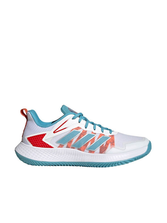 Adidas Defiant Speed Ανδρικά Παπούτσια Τένις για Χωμάτινα Γήπεδα Λευκά