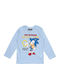Kinderhemd Langarm Hellblau Sonic