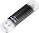 HAMA Laeta 64GB USB 3.0 Stick Black