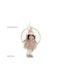 ArteLibre Christmas Metal Figure Cherub Rose Gold Height 32cm