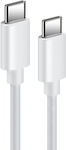 Fast Charging USB 2.0 Cable USB-C male - USB-C 65W White 1.5m