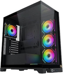Xigmatek Endorphin Ultra Gaming Full Tower Κουτί Υπολογιστή με Πλαϊνό Παράθυρο και RGB Φωτισμό Μαύρο