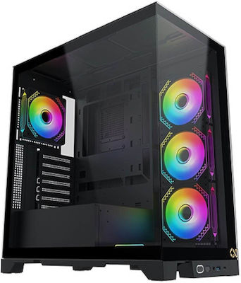 Xigmatek Endorphin Ultra Gaming Full Tower Computer Case with Window Panel and RGB Lighting Black